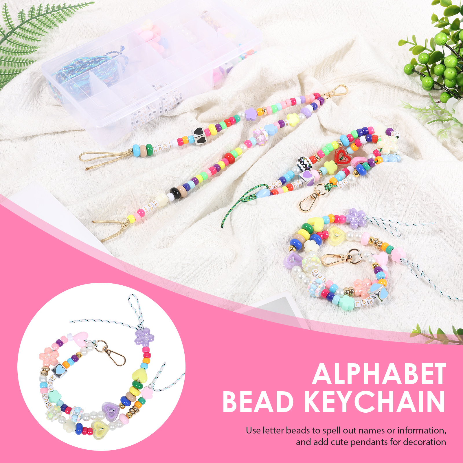 421PCS Beaded Keychain Making  - Embellishment Crafts review and price