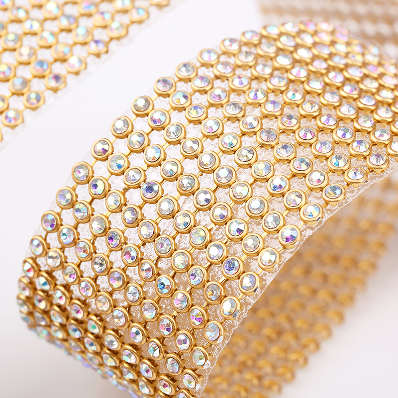 10rows Clear Crystal AB Rhines - Hotfix Rhinestone Sheet review and price