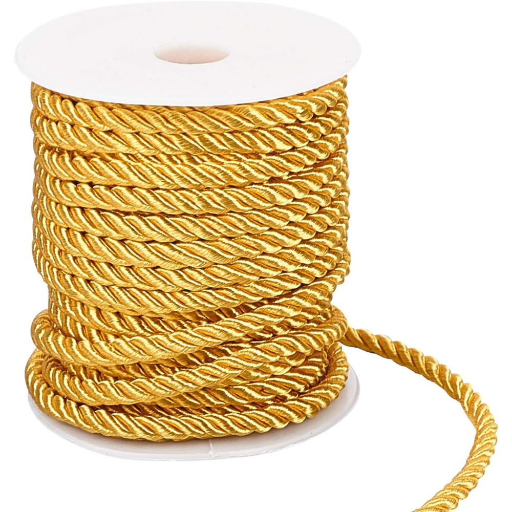 59 Feet Gold Cord 5mm Twisted  - Cord Trim Twisted review and price