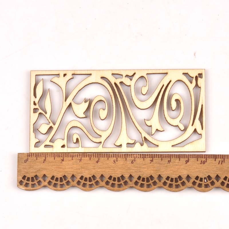 5Pcs Hollow Lace Wood Crafts F - Embellishments For Scrapbooking review and price
