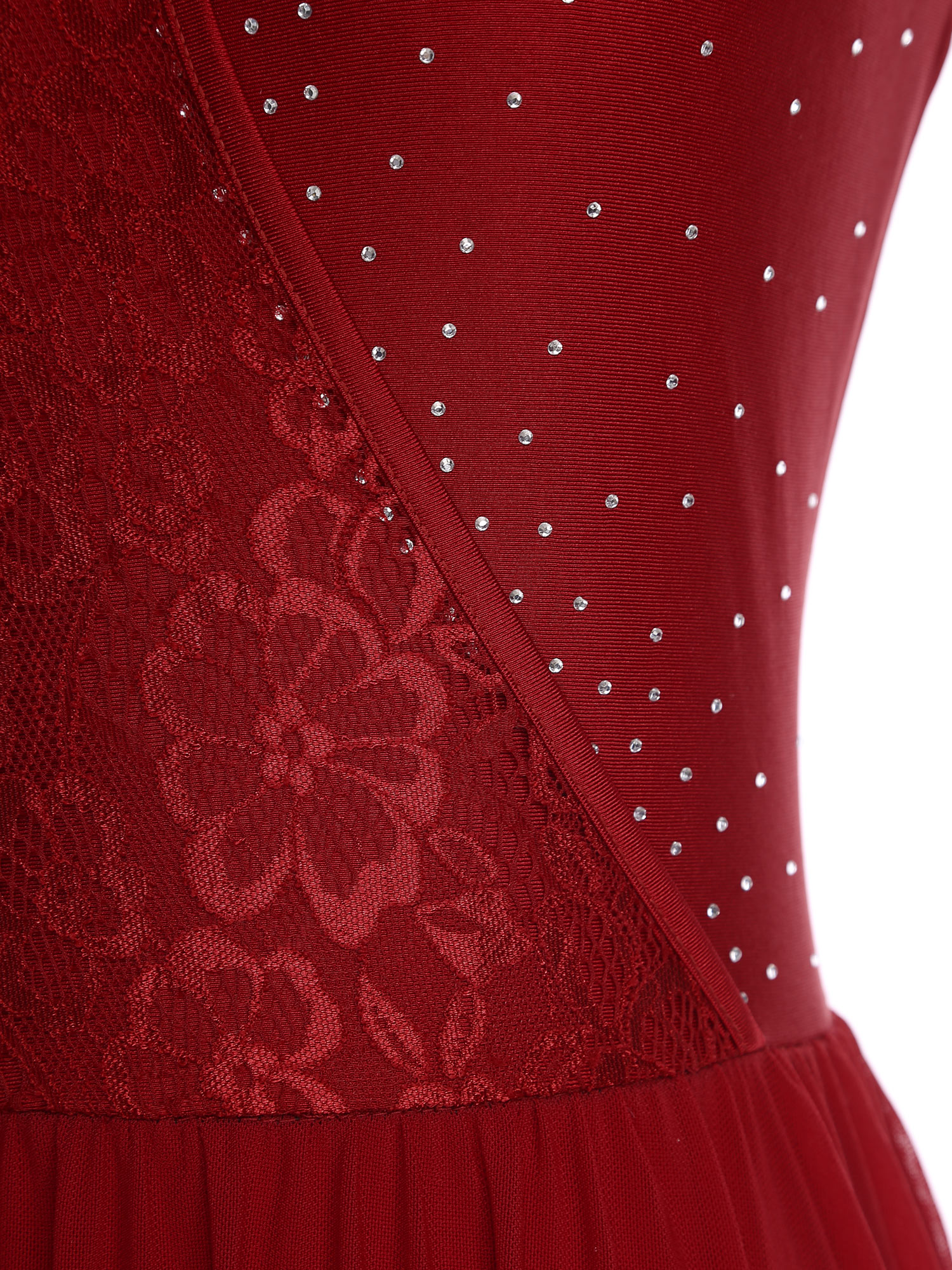 Women Lyrical Dance Dress Flor - Rhinestone Banding Trim review and price