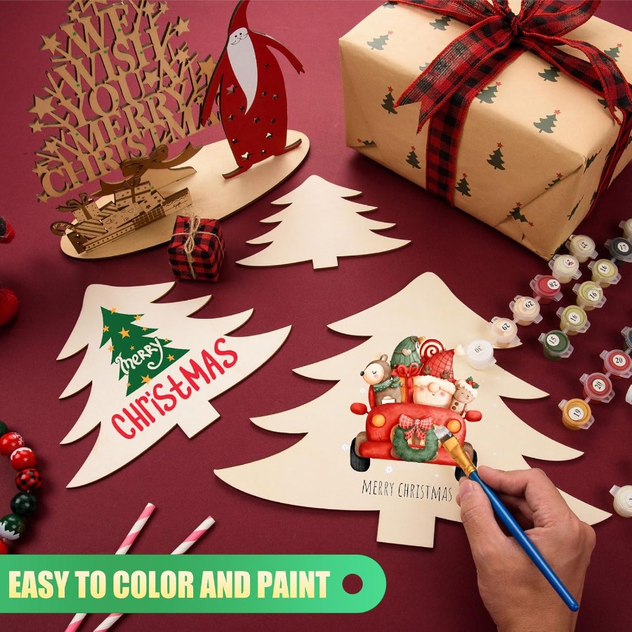 Wooden Ornaments Craft Predril - Christmas Craft Embellishment review and price