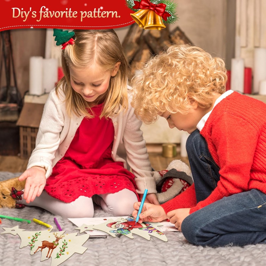 Wooden Ornaments Craft Predril - Christmas Craft Embellishment review and price