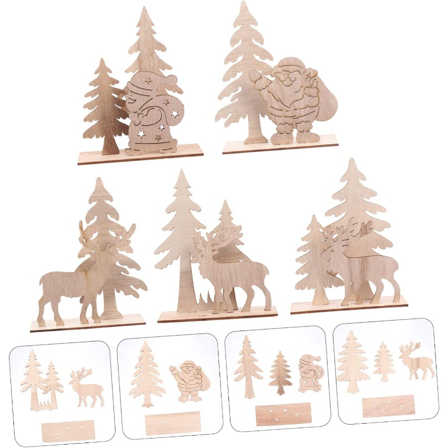 Wooden Ornaments Craft Predril - Christmas Craft Embellishment review and price