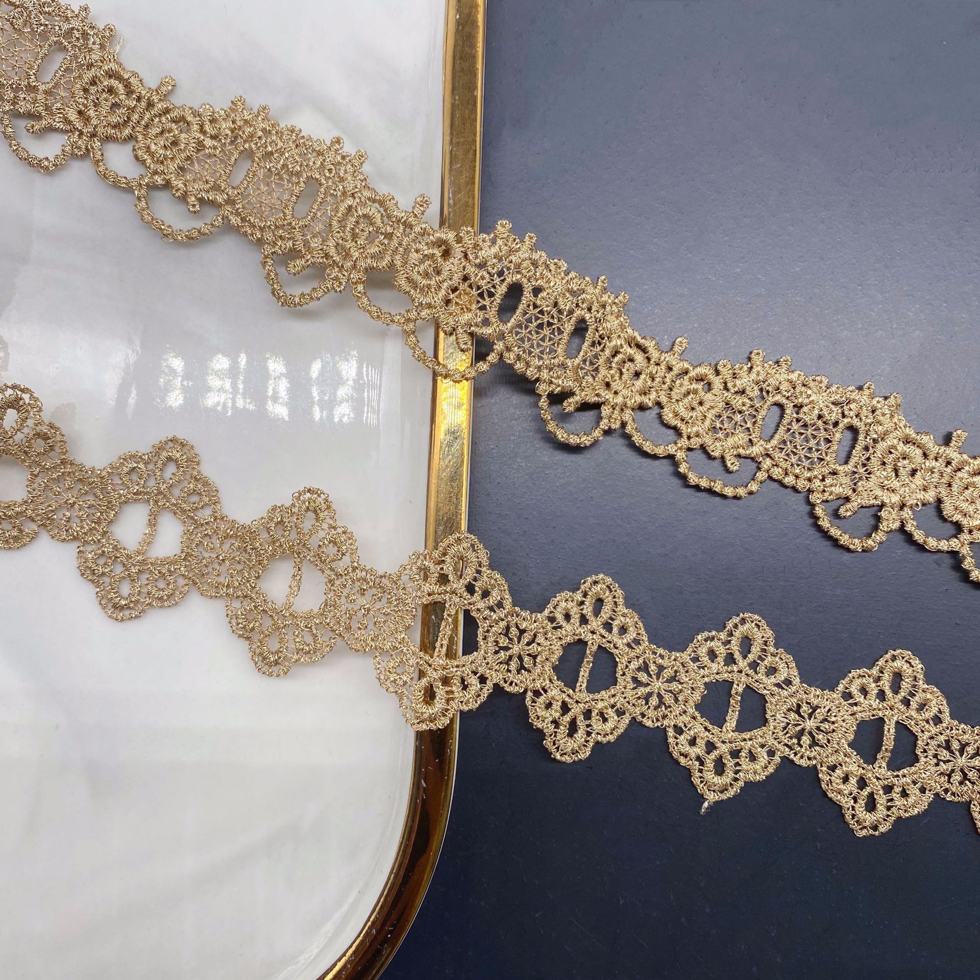 2yards Golden Embroidered Love - Lace Ribbon Trim review and price