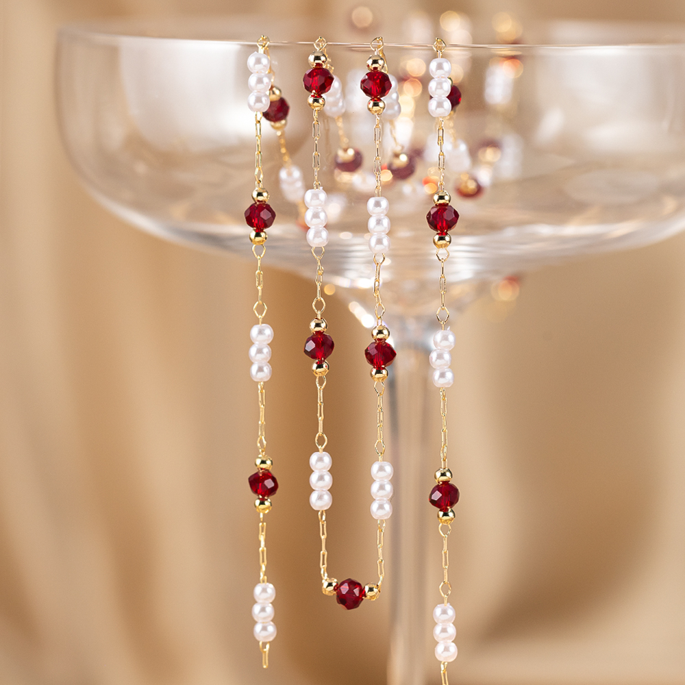 50cm/100cm Imitation Pearl Cop - Pearl Trim Chain review and price