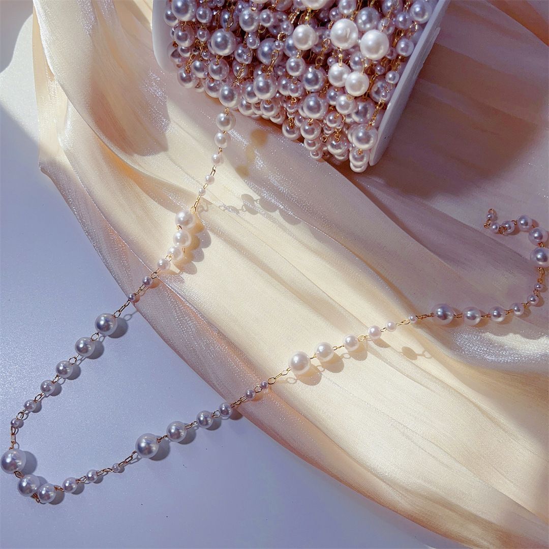 3-8mm Pearl Copper Chain, Anci - Beaded Trim Fringe review and price