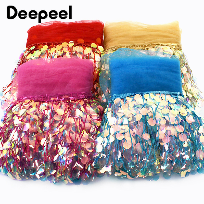 3Yards 17cm Beaded Sequins Tas - Beaded Trim Fringe review and price