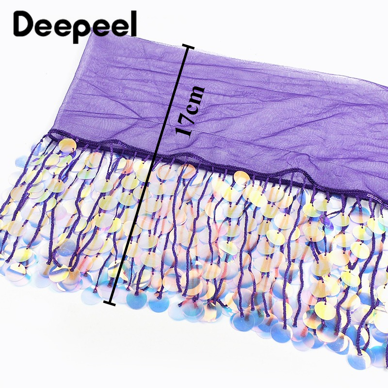3Yards 17cm Beaded Sequins Tas - Beaded Trim Fringe review and price