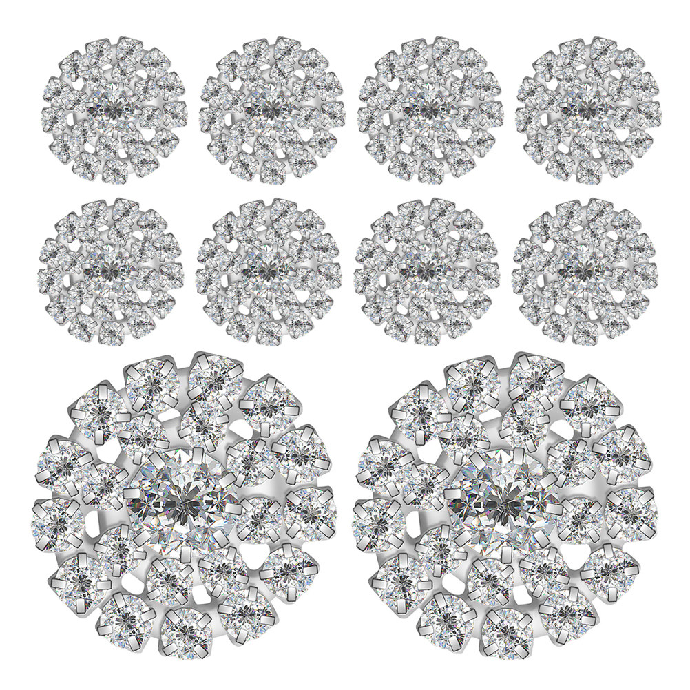 10Pcs Round Rhinestone Buttons - Craft Embellishments review and price