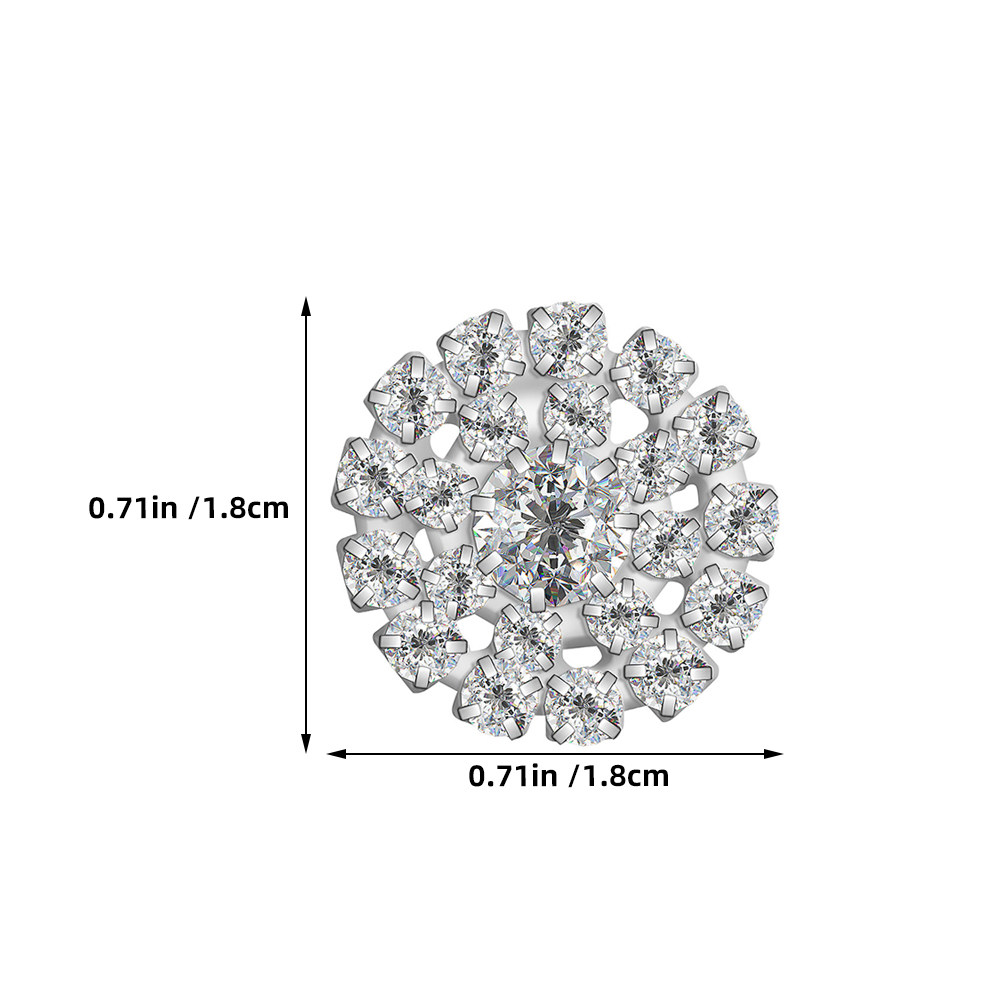 10Pcs Round Rhinestone Buttons - Craft Embellishments review and price