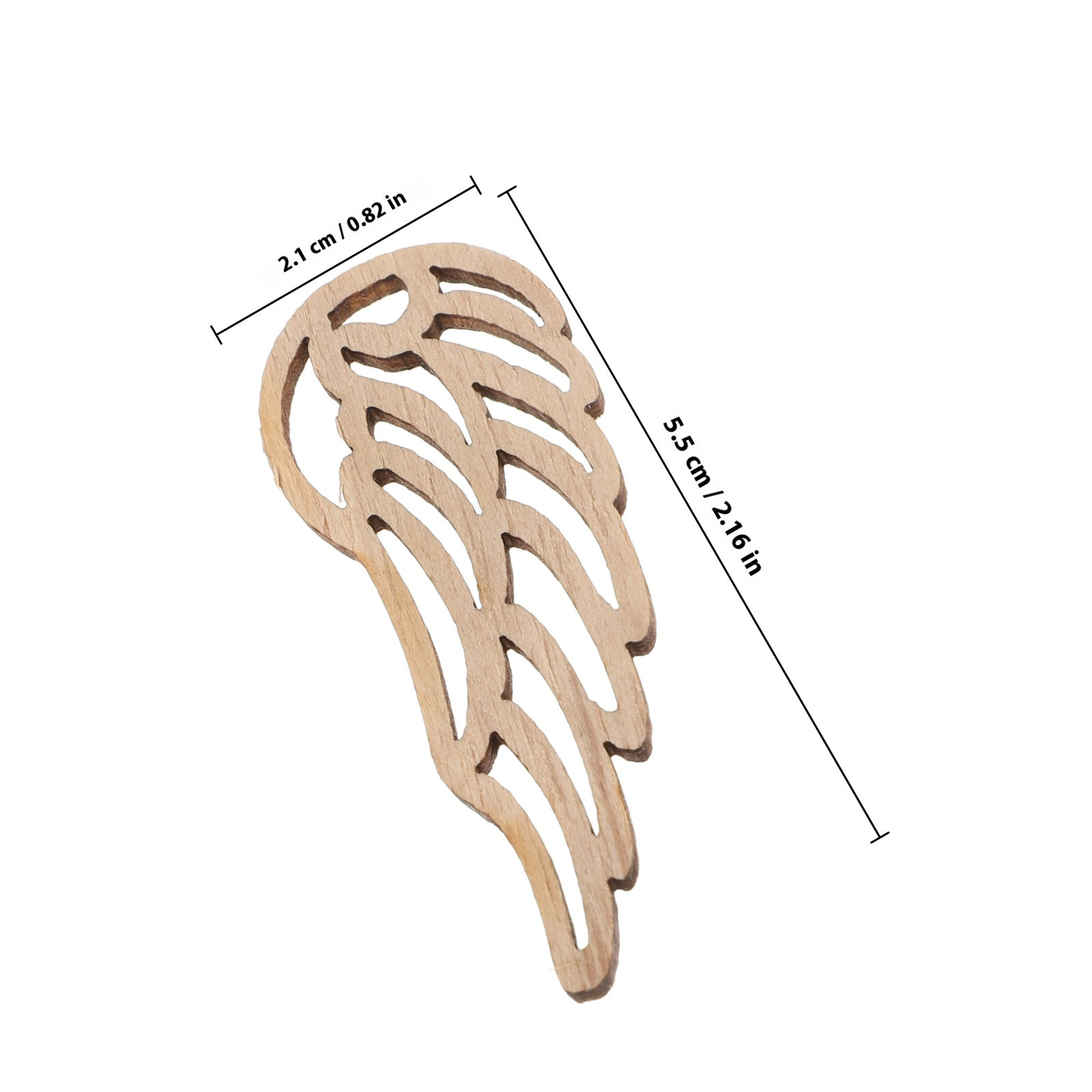 50Pcs Natural Wood Angel Wings - Christmas Craft Embellishment review and price