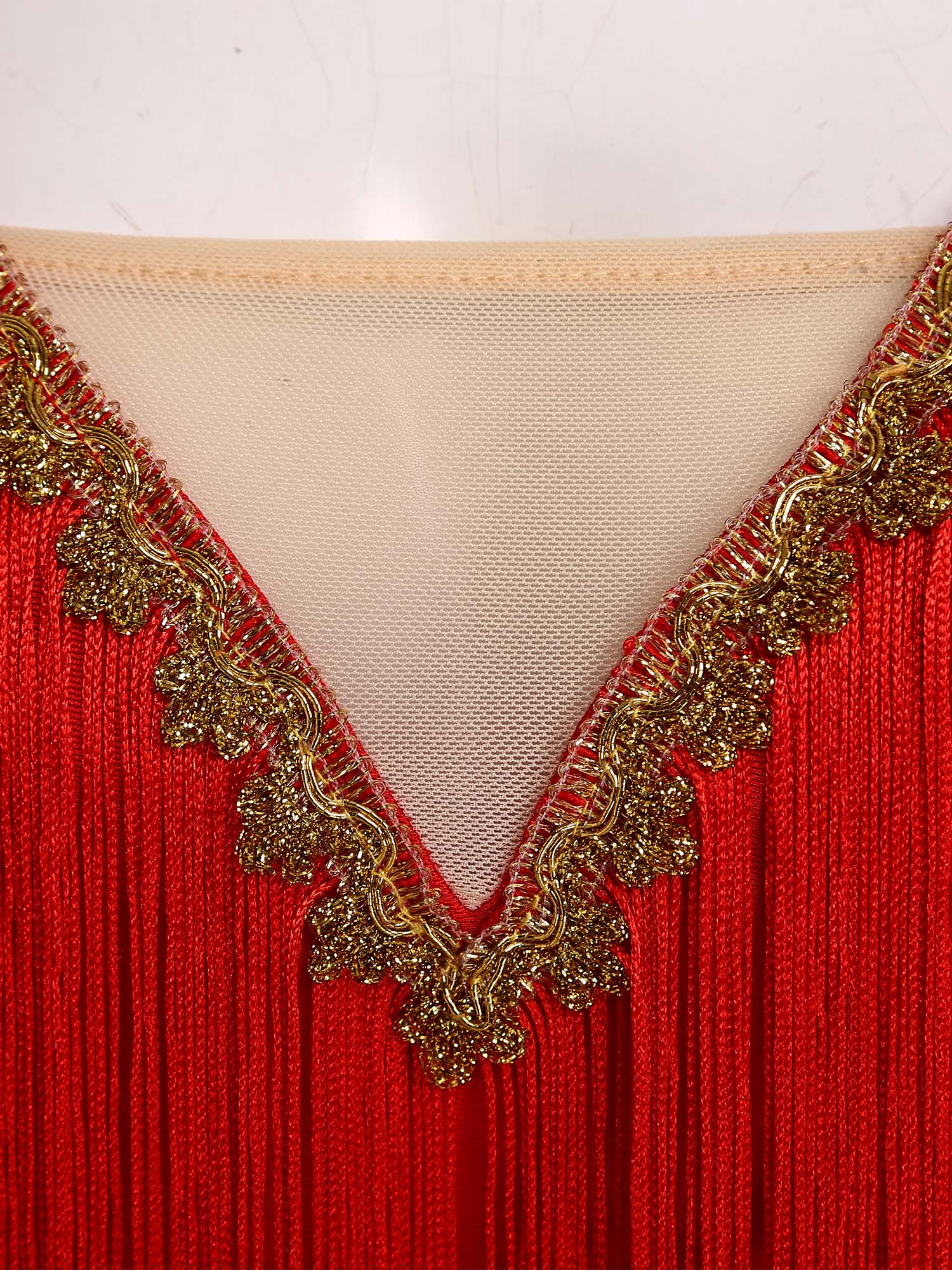 Women Lace-up Tassel Belly Dan - Tassel Fringe Trim review and price