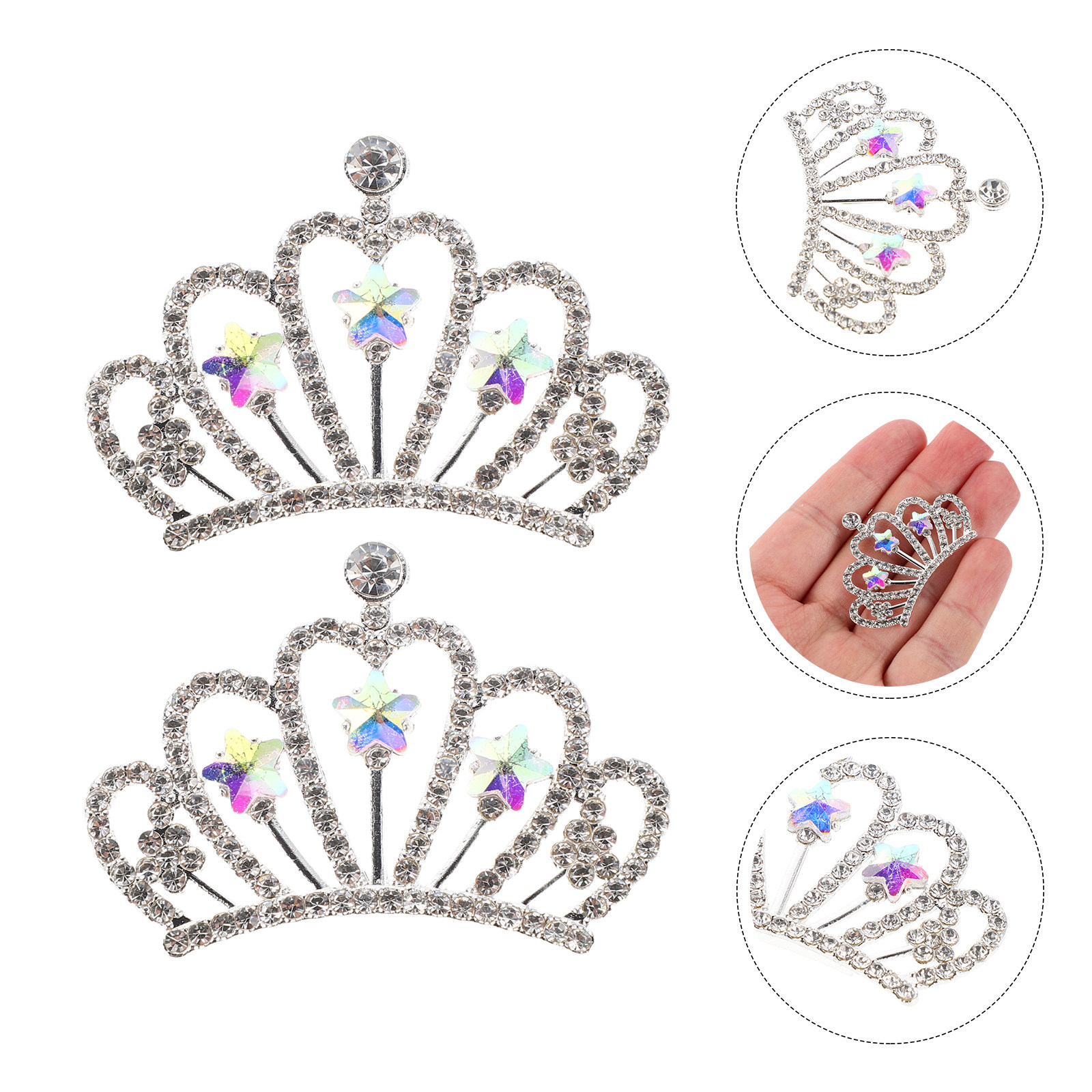 10Pcs Rhinestone Crown Embelli - Craft Embellishments review and price