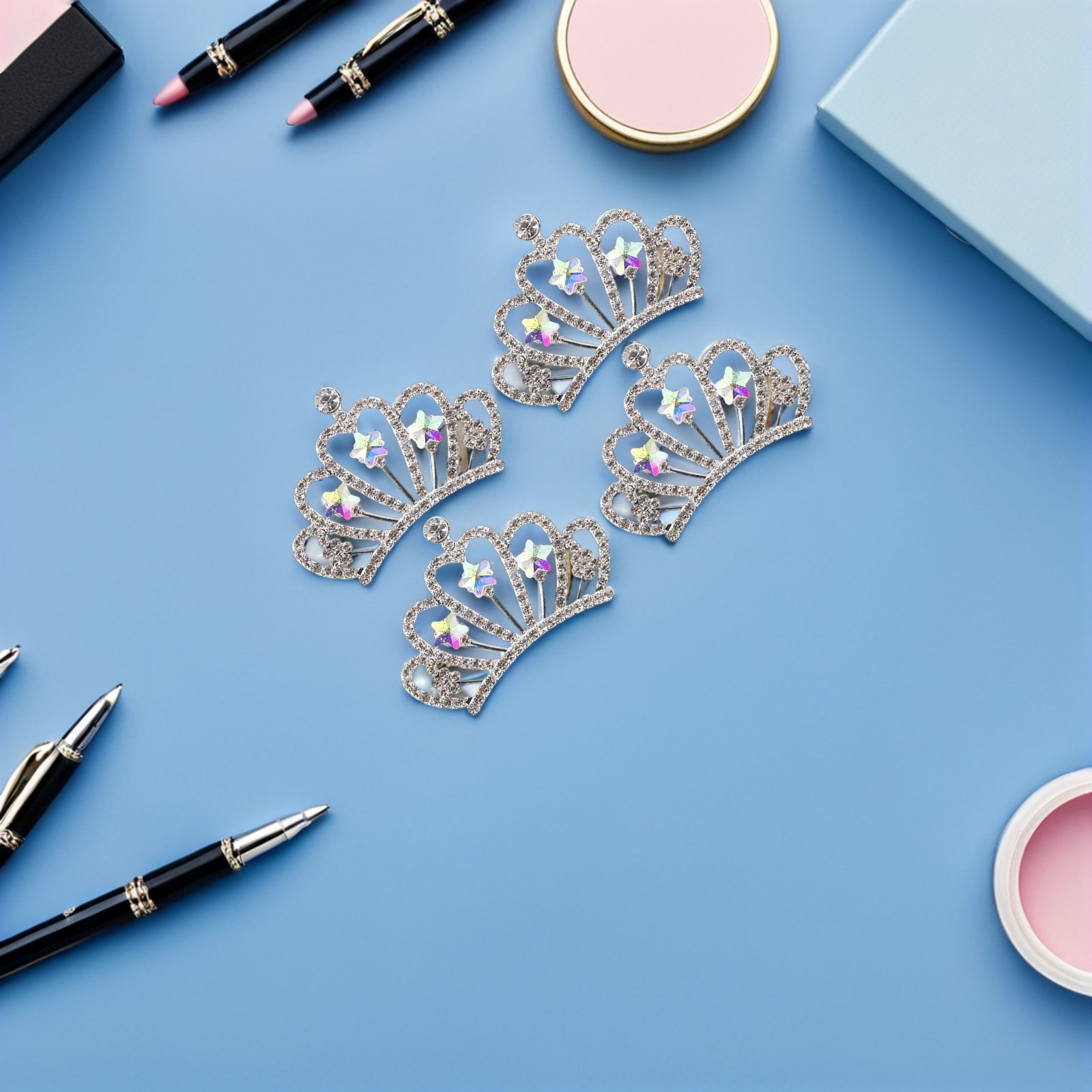 10Pcs Rhinestone Crown Embelli - Craft Embellishments review and price